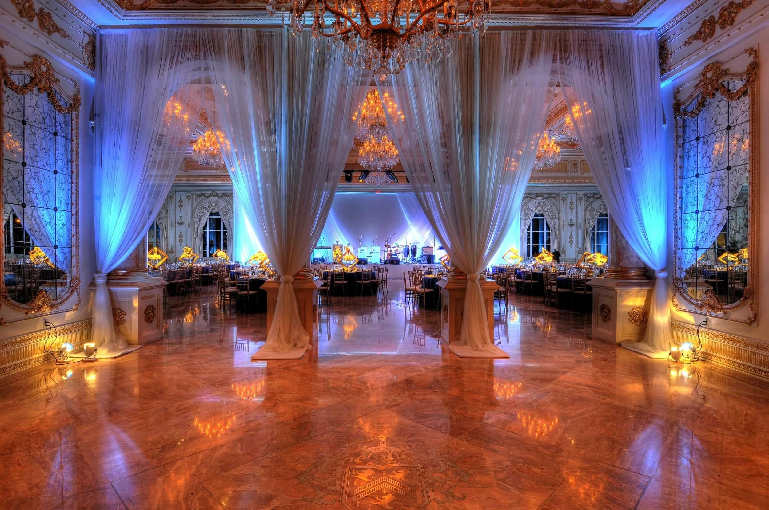 Elegant ballroom setup for a grand event